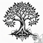 Tat tattoo sketch, thorny vines twisting arou… – style Jagger Old – tattoo sketch (16.11.2025 09:46)