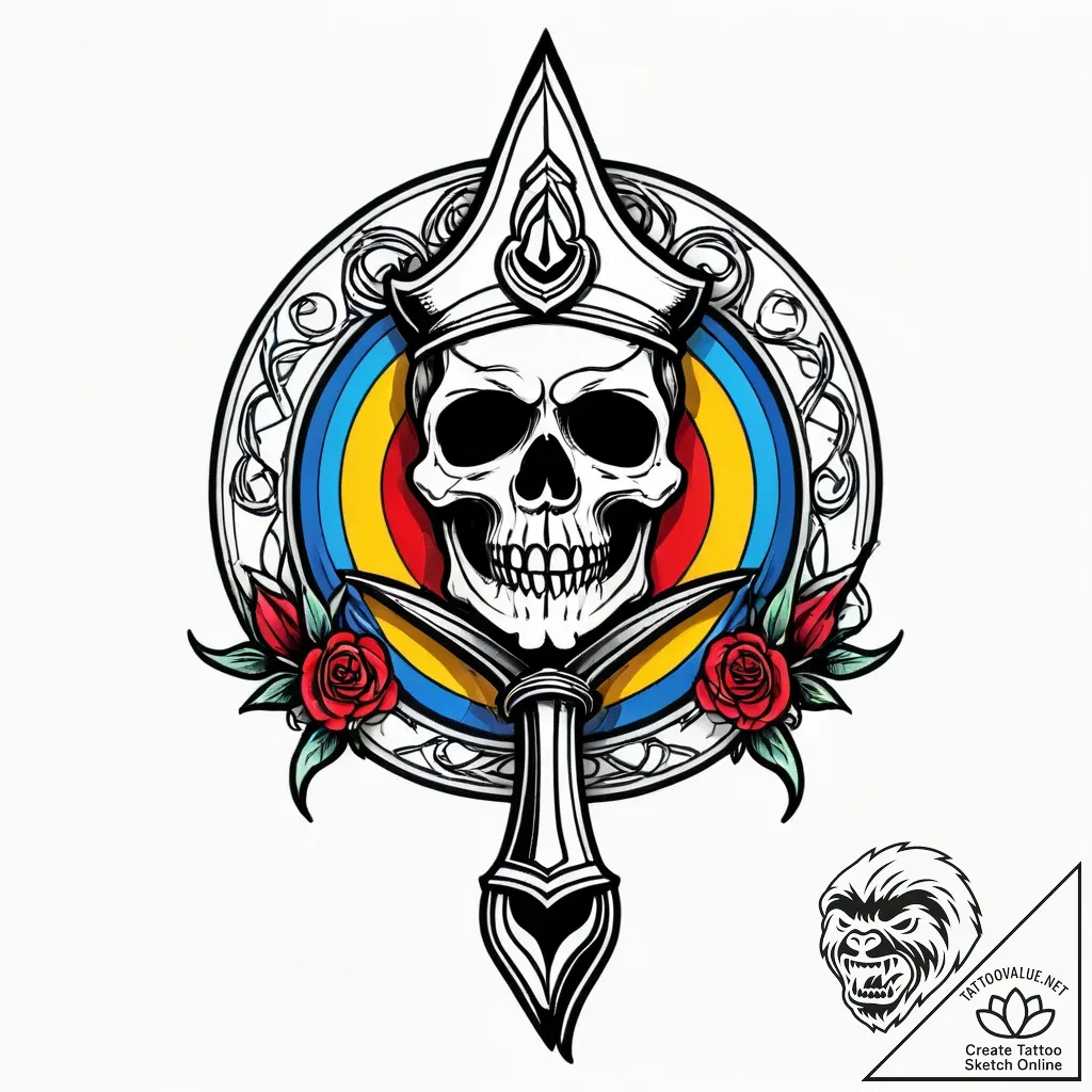 смерть с косой, tattoo drawing outline, old s... - style Jagger Old - tattoo sketch (16.11.2025 10:06)