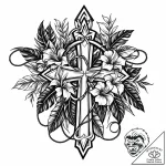 Tat tattoo sketch, dense jungle vines entwine… – style Jaeger Mini – tattoo sketch (16.11.2025 11:36)
