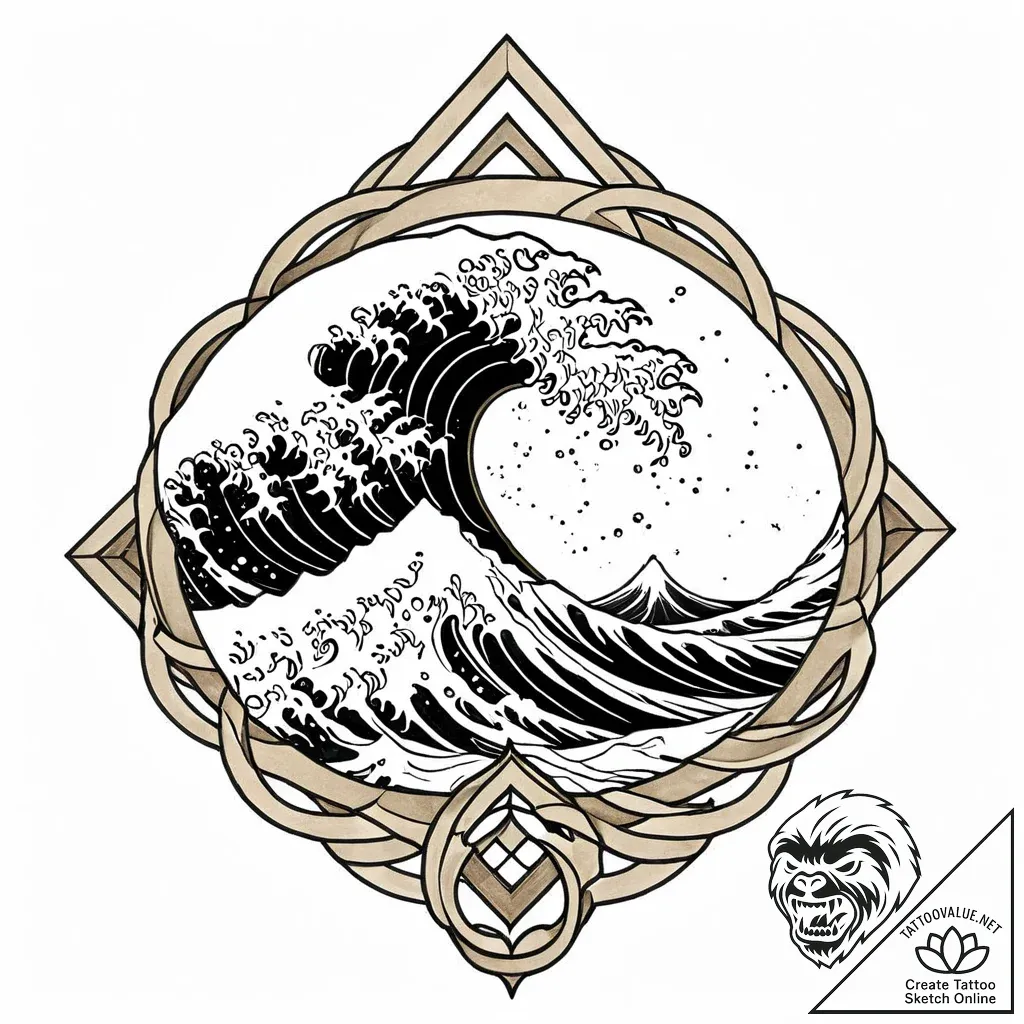 Tattoo design an abstract representation of a... - style Jaeger Mini - tattoo sketch (16.11.2025 12:17)