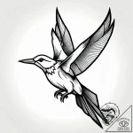 Tattoo sketch, bird with multi-colored wings… – style Jagger Old – tattoo sketch (16.11.2025 17:42)