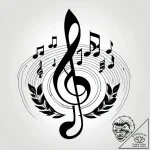 Tattoo sketch a musical note on one partner,… – style Jagger Old – tattoo sketch (16.11.2025 19:02)