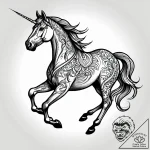 Tattoo sketch, spirit galloping through river… – style Jagger Old – tattoo sketch (16.11.2025 20:21)