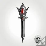 Eskizto, tattoo sketch, king julien with scep… – style Jagger Old – tattoo sketch (16.11.2025 21:41)