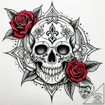 лапа, artistic tattoo sketch, on a clean whit… – style Jaeger Simple – tattoo sketch (16.11.2025 22:17)