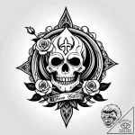 Dead battery symbol, crossed out, tattoo draw… – style Jagger Old – tattoo sketch (16.11.2025 22:23)