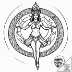 Tat tattoo sketch, ancient pagan ritual scene… – style Jagger Old – tattoo sketch (16.11.2025 22:58)