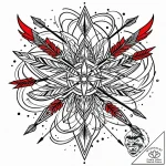 Tattoo sketch, merida’s arrows flying with mo… – style Jaeger Mini – tattoo sketch (16.11.2025 23:08)