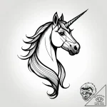 Tattoo sketch, ian and unicorn silhouette at… – style Jagger Old – tattoo sketch (16.11.2025 23:35)