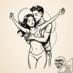 Tattoo sketch, luca and alberto with open arm… – style Jaeger Simple – tattoo sketch (16.11.2025 23:53)