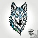 Tattoo design: a stylized wolf’s head (veles’… – style Jagger Old – tattoo sketch (17.11.2025 00:10)