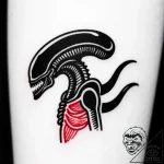 A xenomorph from alien, artistic tattoo sketc… – style Flux Inscriptions – tattoo sketch (17.11.2025 00:14)