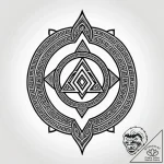 Tattoo design an ancient greek ‘meander’ patt… – style Jagger Old – tattoo sketch (17.11.2025 00:58)