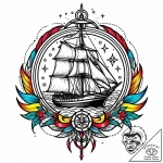 с‚рѕс‡рµс‡рѕр°сџ с‚рµс…рѕрёрєр° (рїрѕр№рѕс‚рё… – style Jaeger Mini – tattoo sketch (17.11.2025 01:08)