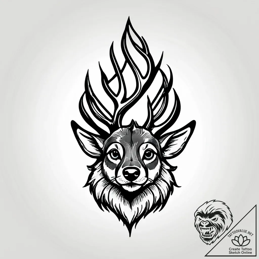 Tattoo sketch, bambi’s paw prints in soil, mi... - style Jagger Old - tattoo sketch (17.11.2025 01:46)