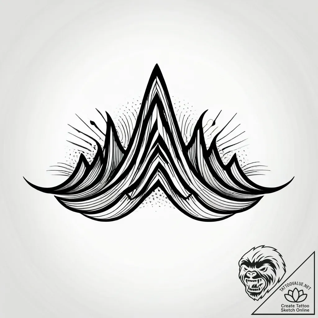 Tattoo sketch a subtle soundwave of a loved o... - style Jagger Old - tattoo sketch (17.11.2025 02:23)