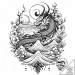 Tattoo design a family’s unique “spirit anima… – style Jaeger Mini – tattoo sketch (17.11.2025 02:32)