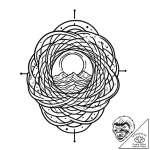 Tattoo sketch a ripple effect, representing i… – style Jaeger Mini – tattoo sketch (17.11.2025 02:43)