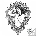 р сѓрѕр° рўрёр»р° (strength, power, victory),… – style Jaeger Mini – tattoo sketch (17.11.2025 03:55)