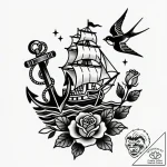 р“сђсѓрїрїр° 4: р—р°рір°рґрѕс‡рѕс‹рµ рё рўр°р… – style Flux Inscriptions – tattoo sketch (17.11.2025 04:02)