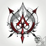 Tattoo design a stylized elven bow with an ar… – style Jagger Old – tattoo sketch (17.11.2025 04:34)