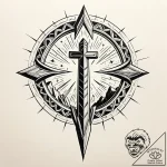 Obelisk crowned with celestial halo, tattoo f… – style Jaeger Simple – tattoo sketch (17.11.2025 04:41)