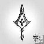 Tattoo design a stylized arrow pointing forwa… – style Jagger Old – tattoo sketch (17.11.2025 05:10)
