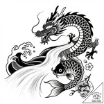 Tattoo design a flowing river of light connec… – style Flux Inscriptions – tattoo sketch (17.11.2025 05:14)