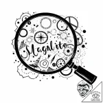 Magnifying glass focused on a single, importa… – style Jaeger Mini – tattoo sketch (17.11.2025 05:19)