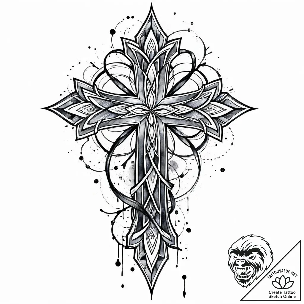 вперед (onward, 2020), tattoo line art, water... - style Jaeger Mini - tattoo sketch (17.11.2025 05:31)