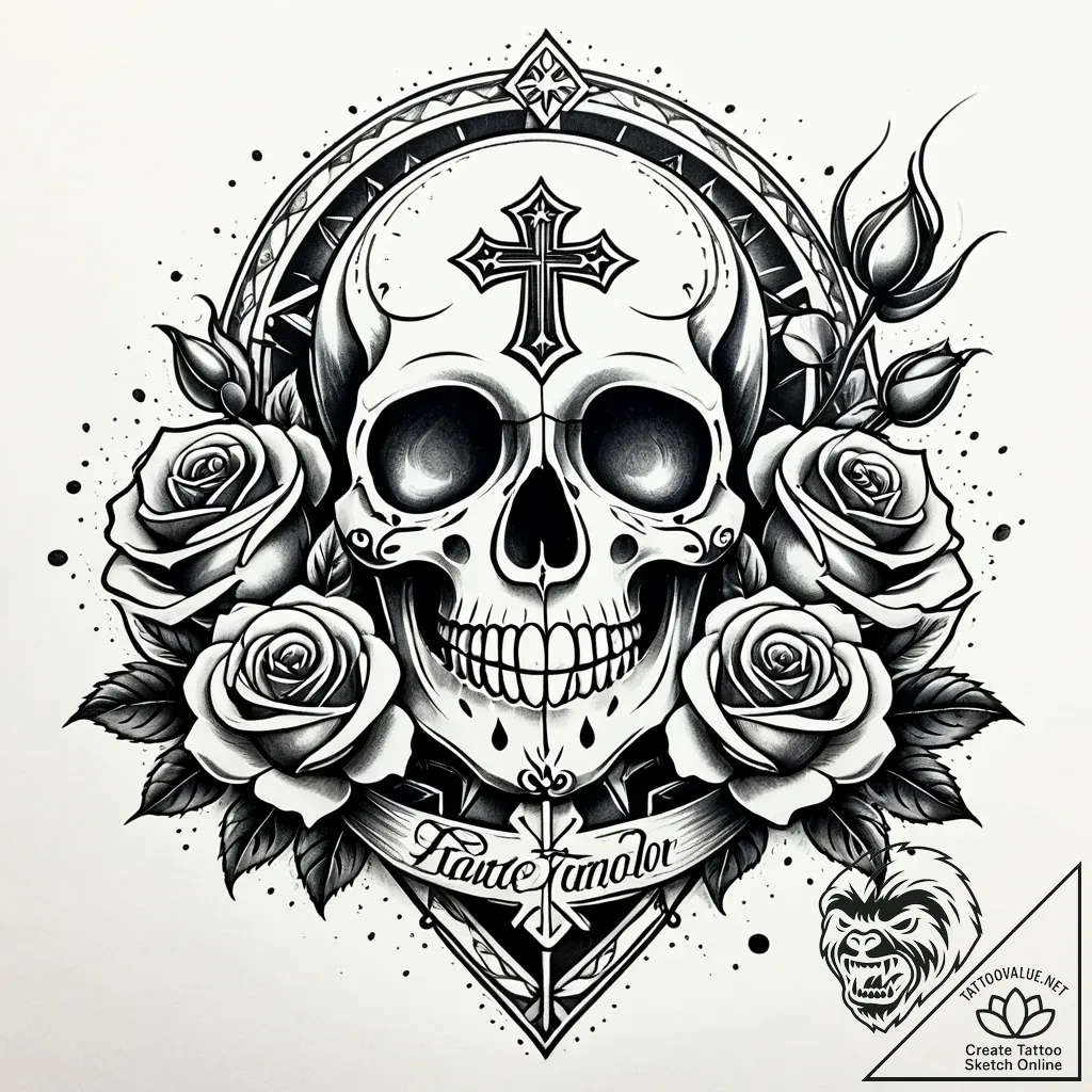 Tattoo sketch a balloon floating with a small... - style Jaeger Simple - tattoo sketch (17.11.2025 05:53)