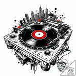 Tat tattoo sketch, hip-hop fan with graffiti… – style Jaeger Mini – tattoo sketch (17.11.2025 05:55)