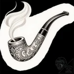 Tattoo sketch a weighty, ornate pipe, for con… – style Flux Inscriptions – tattoo sketch (17.11.2025 06:50)