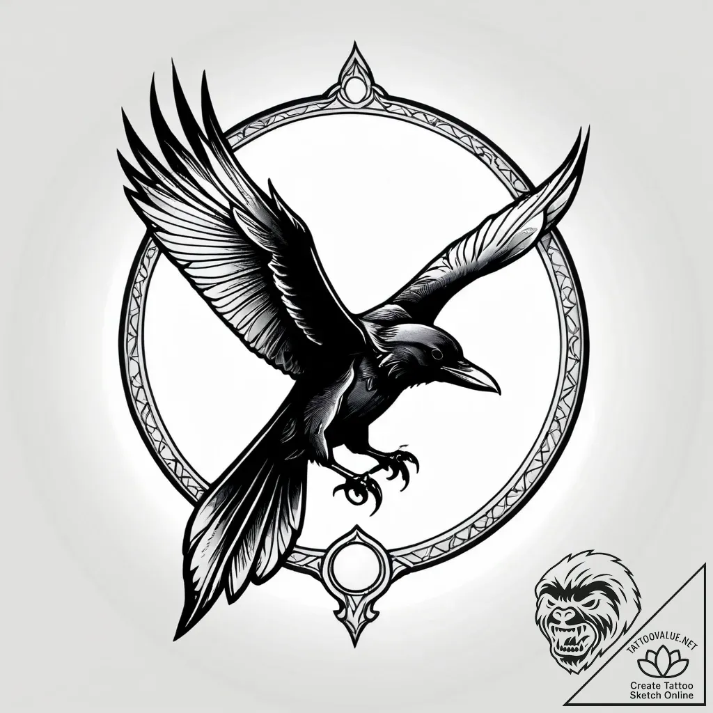 Tat tattoo sketch, goth figure standing tall... - style Jagger Old - tattoo sketch (17.11.2025 07:34)