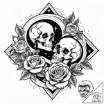 Fountain pen leaking a nebula onto parchment,… – style Jaeger Mini – tattoo sketch (17.11.2025 08:20)