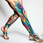 Tattoo sketch a powerful leg in mid-stride, c… – style Jaeger Simple – tattoo sketch (17.11.2025 11:33)