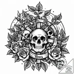 Tat tattoo sketch, sprawling oak roots breaki… – style Jaeger Mini – tattoo sketch (17.11.2025 14:33)