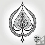 A person performing a magic trick with a deck… – style Jagger Old – tattoo sketch (17.11.2025 21:13)