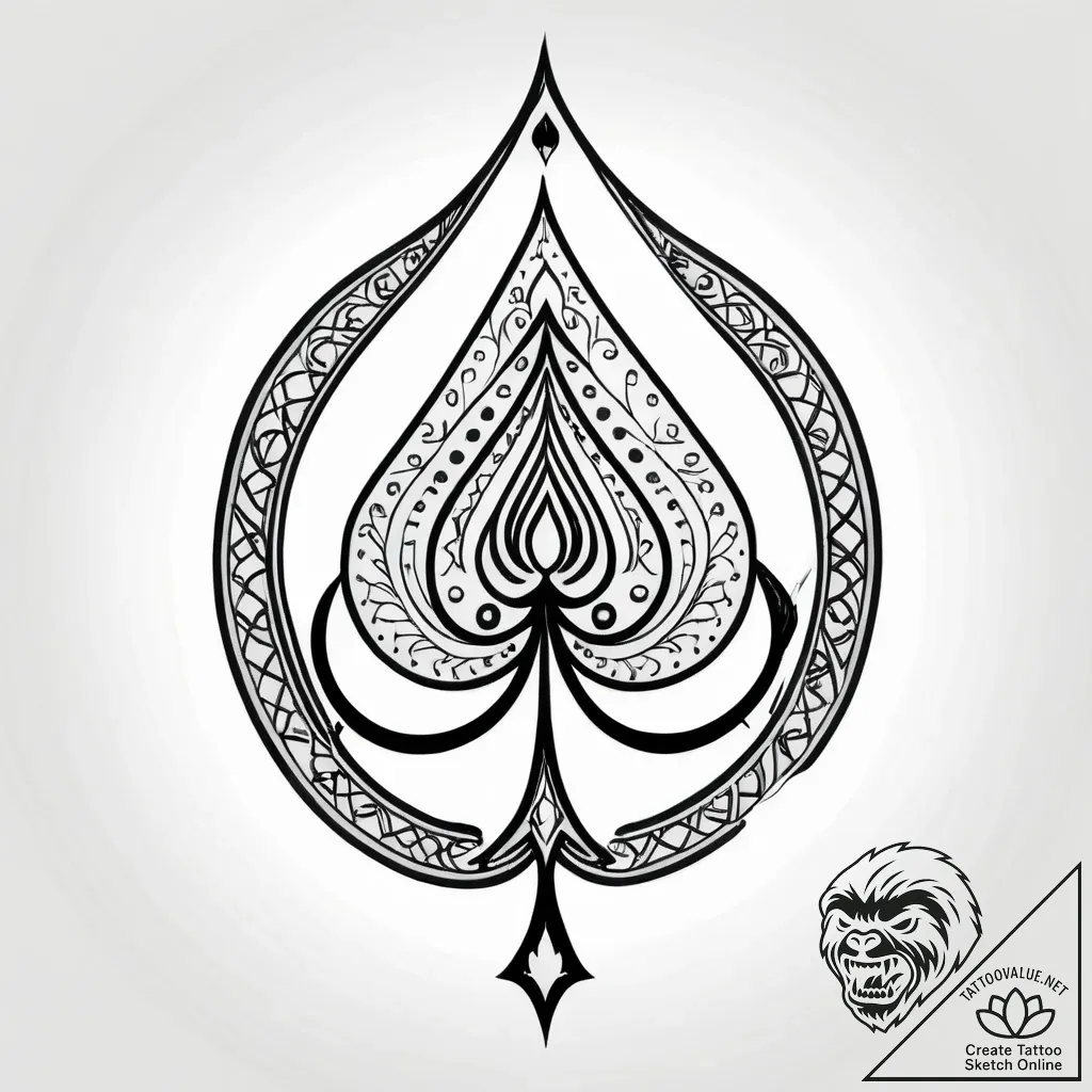 A person performing a magic trick with a deck... - style Jagger Old - tattoo sketch (17.11.2025 21:13)