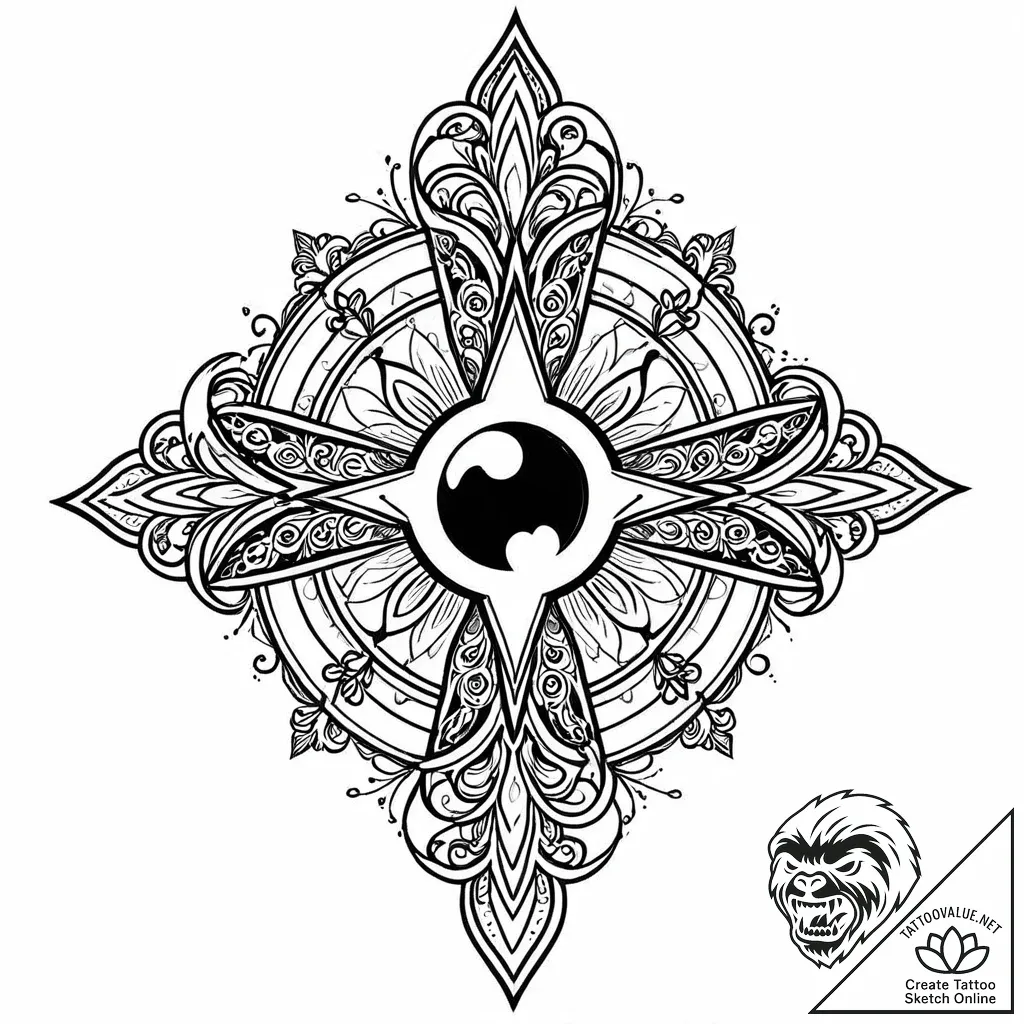 суперсемейка 2 (the incredibles 2, 2018), ink... - style Jaeger Mini - tattoo sketch (17.11.2025 22:13)