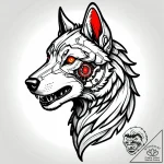 Tat tattoo sketch, robotic wolf with mechanic… – style Jagger Old – tattoo sketch (17.11.2025 23:02)