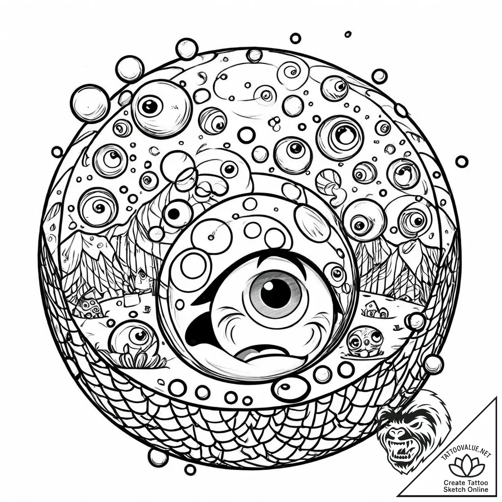 р“рѕр»рѕрірѕр»рѕрјрєр° (inside out, 2015) - style Jaeger Mini - tattoo sketch (17.11.2025 23:58)