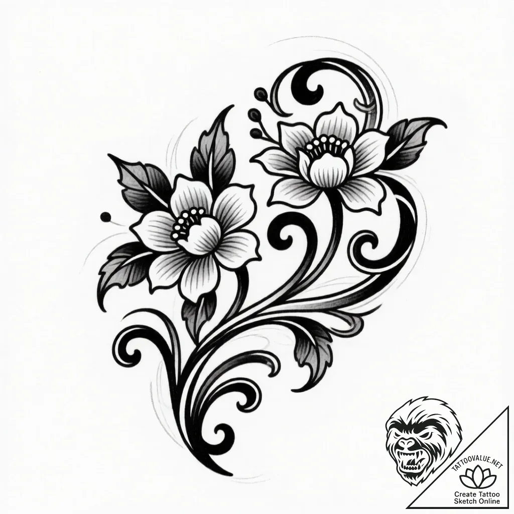 р¶рёрірѕс‚рѕс‹рµ сѓ рірёрѕс‚р°р¶рѕс‹рјрё рґрµ... - style Flux Inscriptions - tattoo sketch (18.11.2025 00:41)