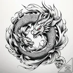 близнецы, tattoo line art, irezumi japanese t… – style Jaeger Simple – tattoo sketch (18.11.2025 00:56)