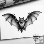 летучая мышь, tattoo drawing outline, on a cl… – style Flux Inscriptions – tattoo sketch (18.11.2025 01:05)