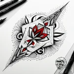 Tattoo design an abstract representation of “… – style Jaeger Simple – tattoo sketch (18.11.2025 01:19)