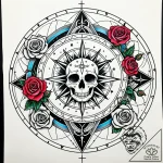 Tattoo design a geometric representation of t… – style Jaeger Simple – tattoo sketch (18.11.2025 02:19)