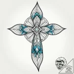 Tat tattoo sketch, floral motif combined with… – style Jagger Old – tattoo sketch (18.11.2025 02:26)