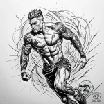 Tattoo design a stylized representation of hu… – style Jaeger Simple – tattoo sketch (18.11.2025 03:19)