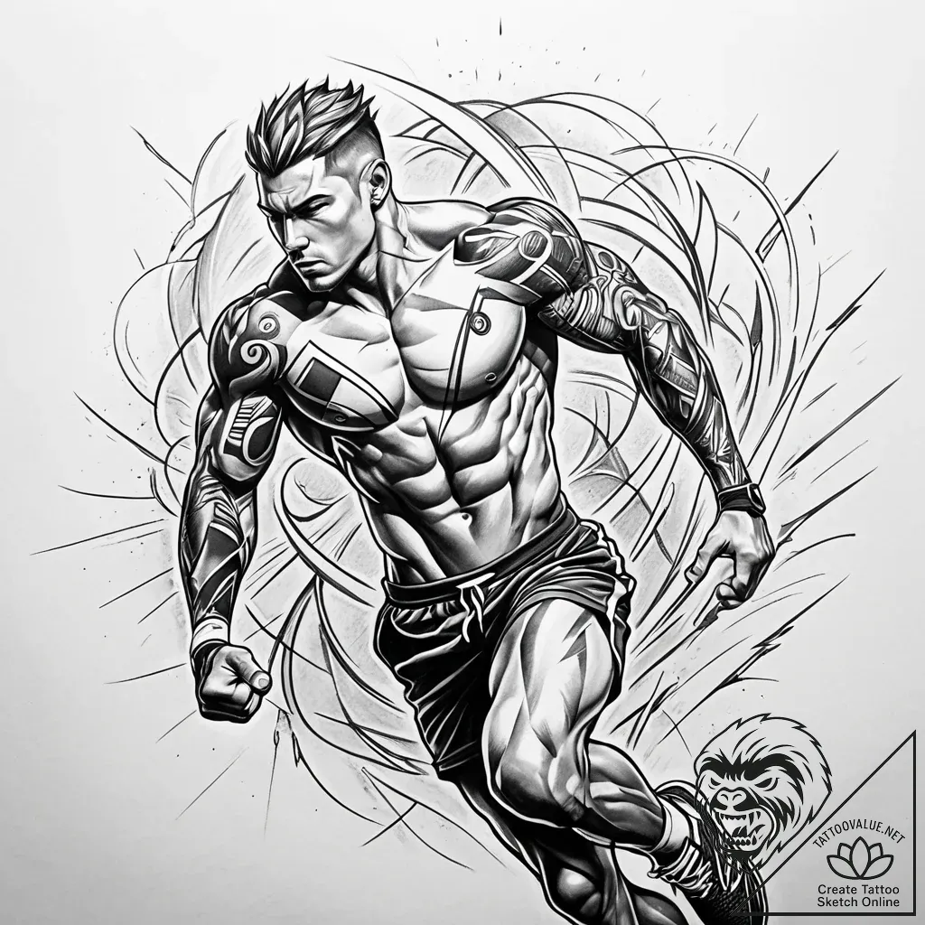 Tattoo design a stylized representation of hu... - style Jaeger Simple - tattoo sketch (18.11.2025 03:19)